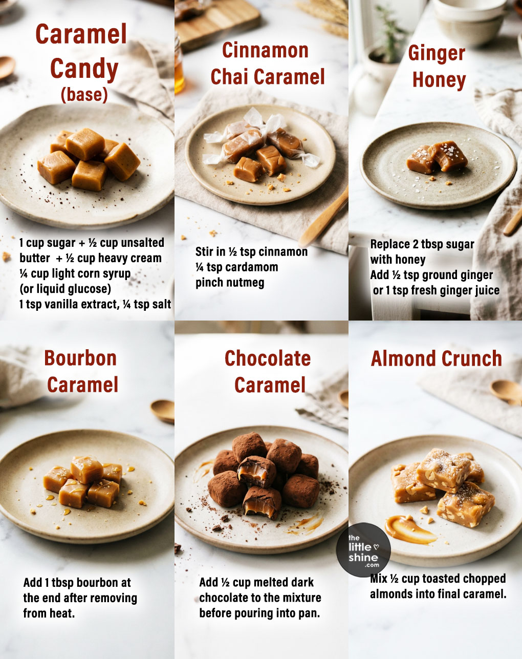 Homemade Caramel Candy: Base Recipe + 10 Delicious Variations