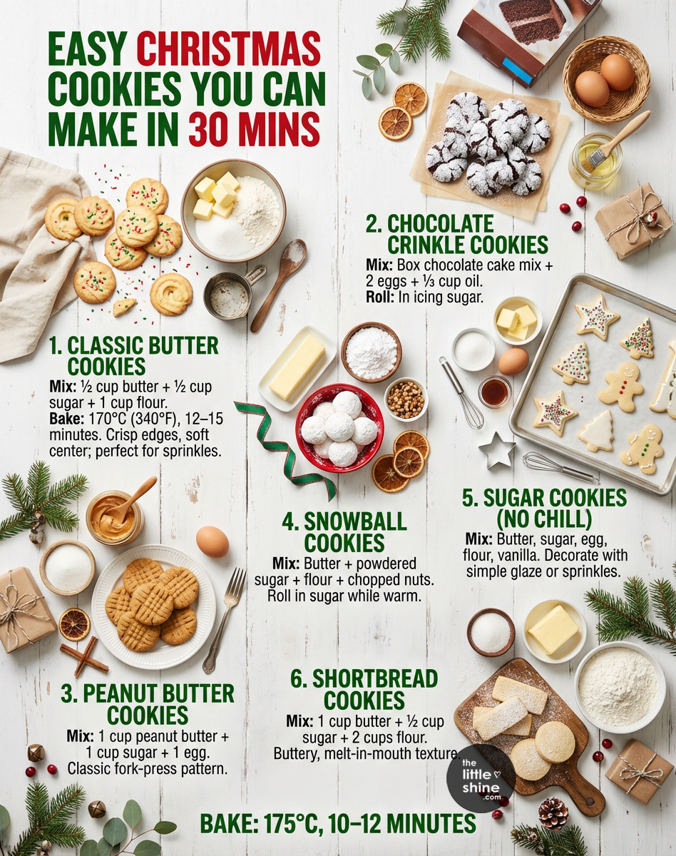 Christmas Cookies You Can Make in 30 Minutes 