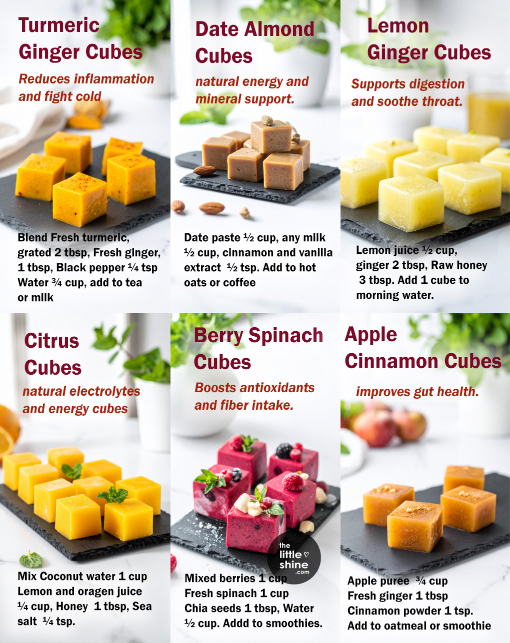 Healing Ice Cubes: 6 Functional Freezer Cube Recipes for Daily Wellness