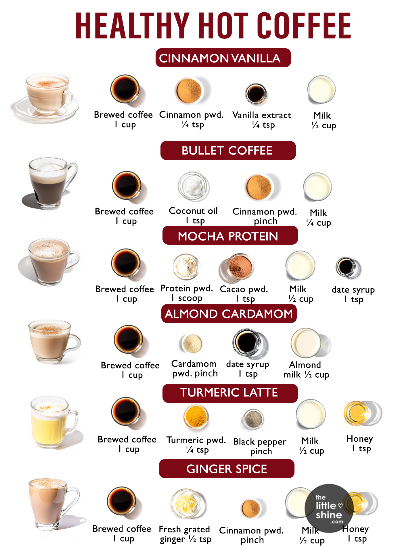 ☕ 6 Delicious & Healthy Hot Coffee Recipes 