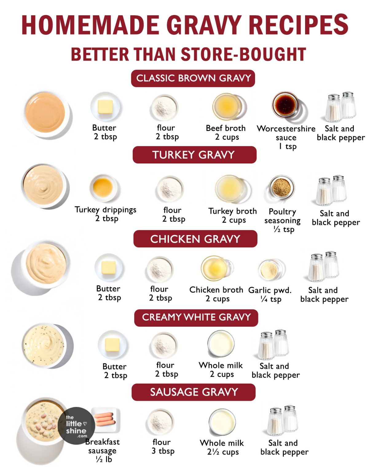 Homemade Gravy Recipes Better Than Store-Bought - The Little Shine