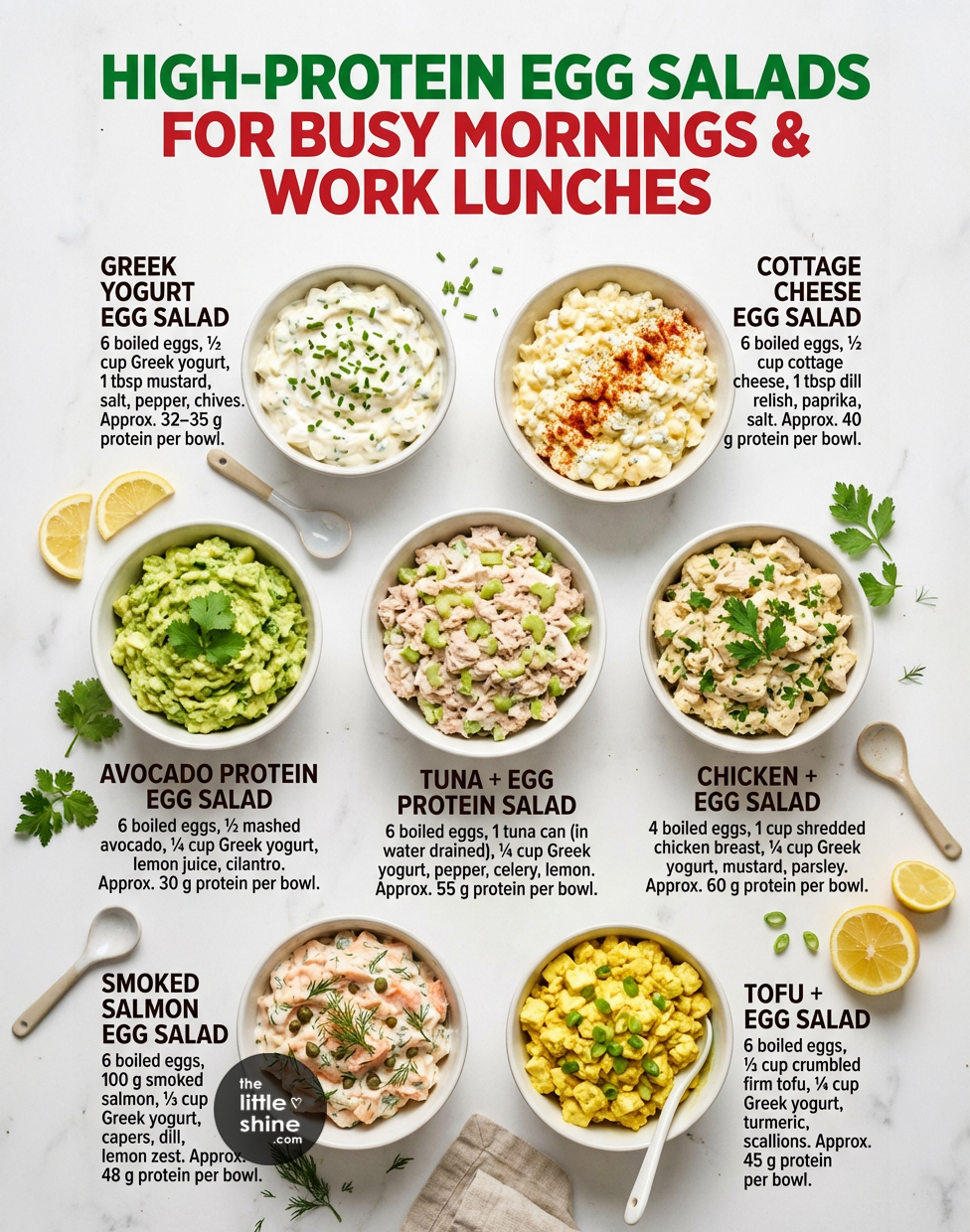 High-Protein Egg Salads for Busy Mornings & Work Lunches