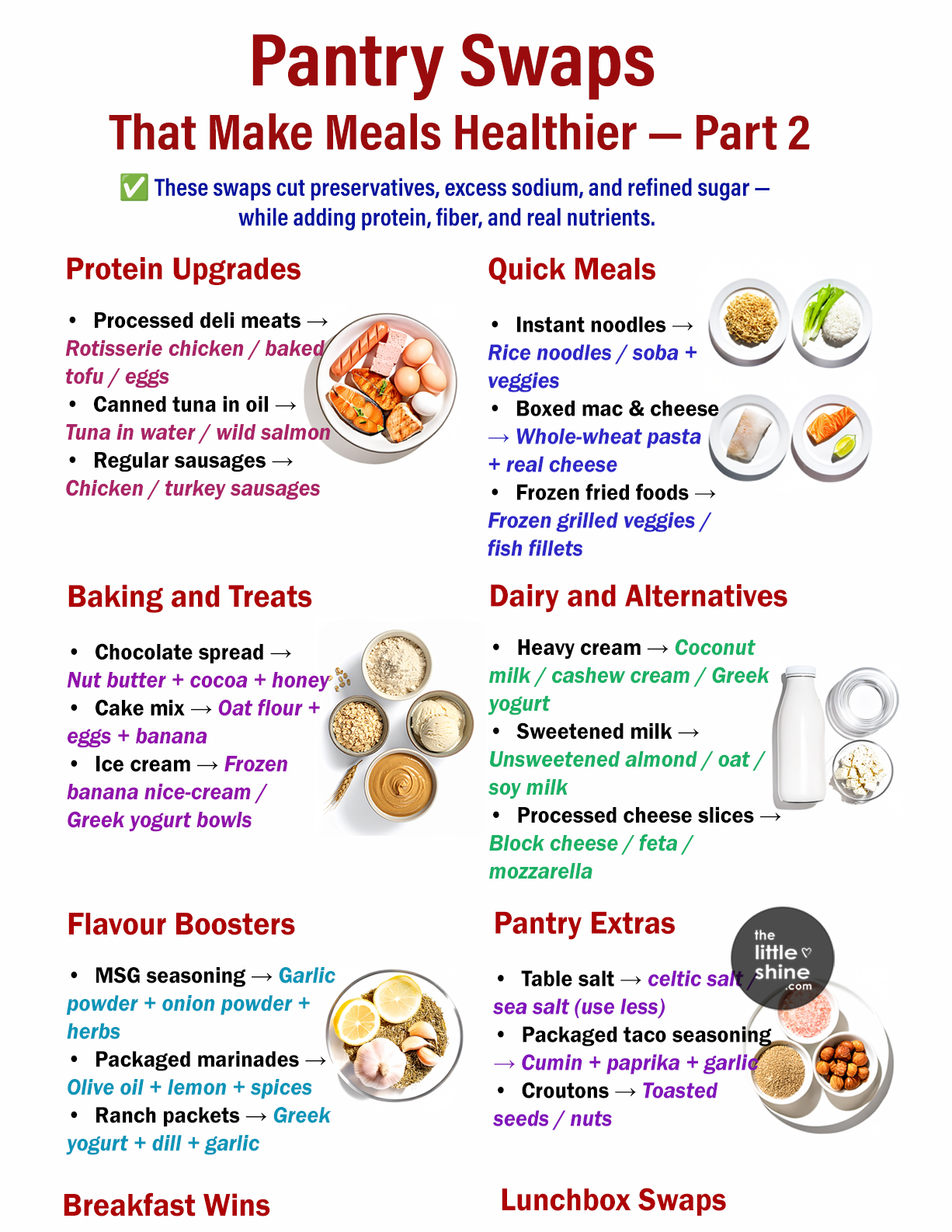 🥫 Pantry Swaps That Make Meals Healthier — Part 2