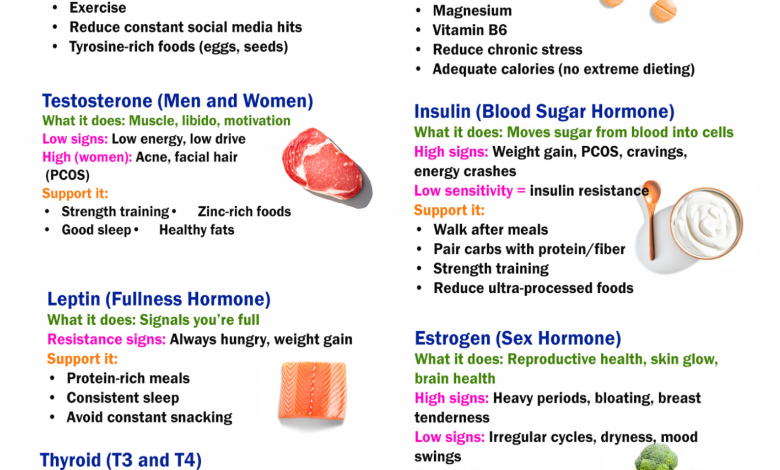 The Ultimate Hormone Cheat Sheet: What Each Hormone Does, Signs It’s Off & How to Support It Naturally