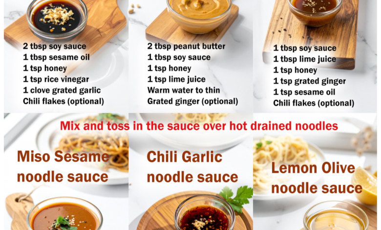 6 Quick Noodle Sauces You Can Make in Minutes