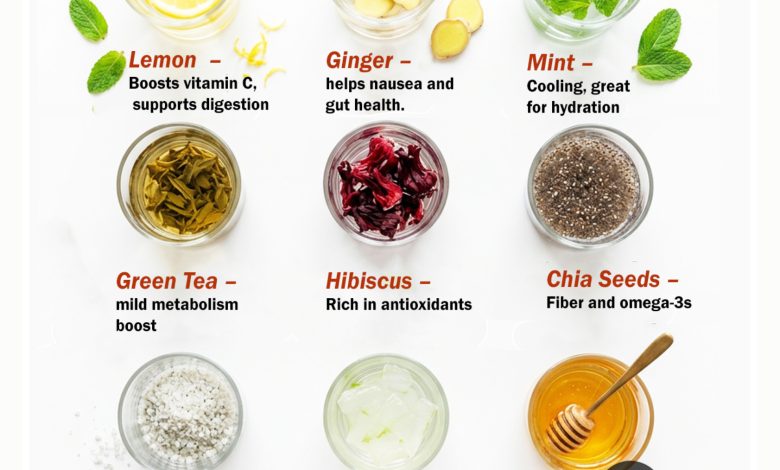 20 Healthy Ingredients to Add to Your Water this summer