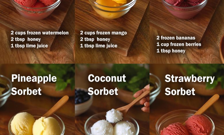 Easy Homemade Sorbet Recipes (Refreshing, Dairy-Free Treats)