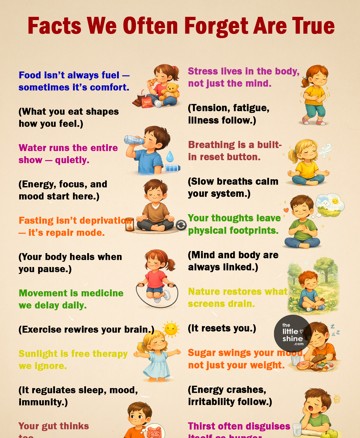 Facts We Often Forget Are True