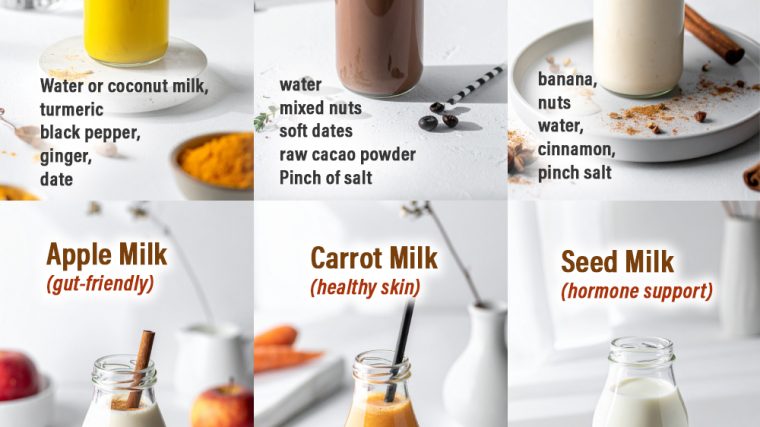 6 Healthy Homemade Milk Recipes (Easy, Functional & Delicious)