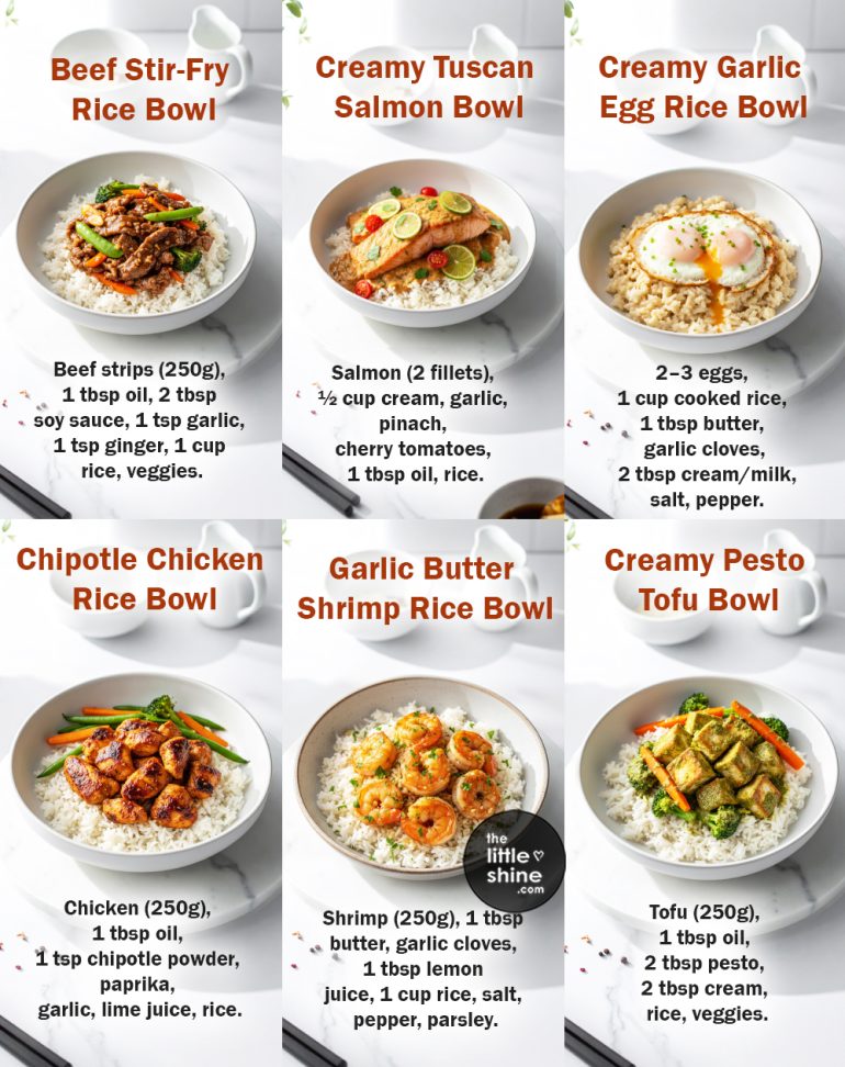 High-Protein Rice Bowls You Can Make on Repeat - The Little Shine