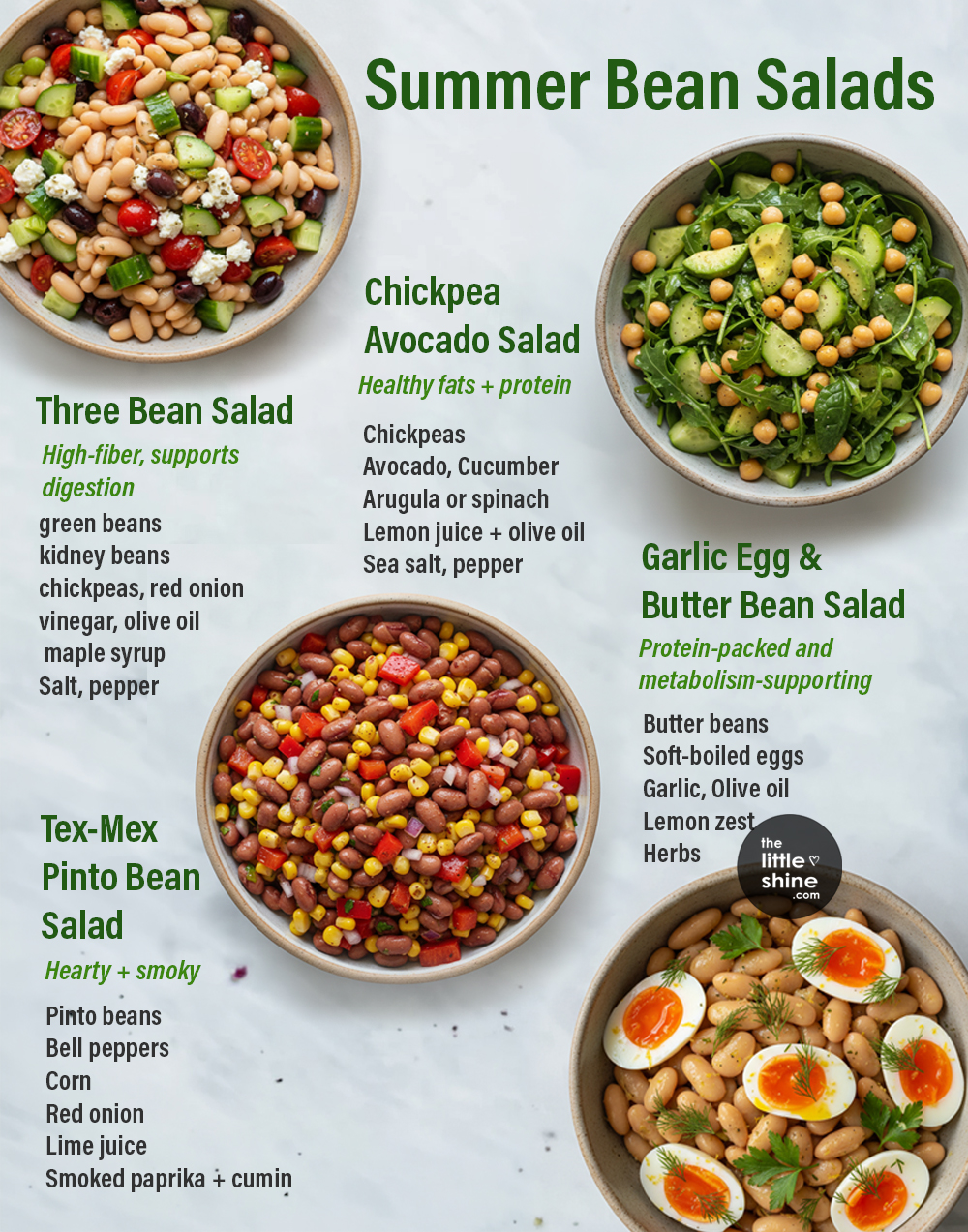 Fresh Summer Bean Salads (Easy, Healthy & Protein-Rich)