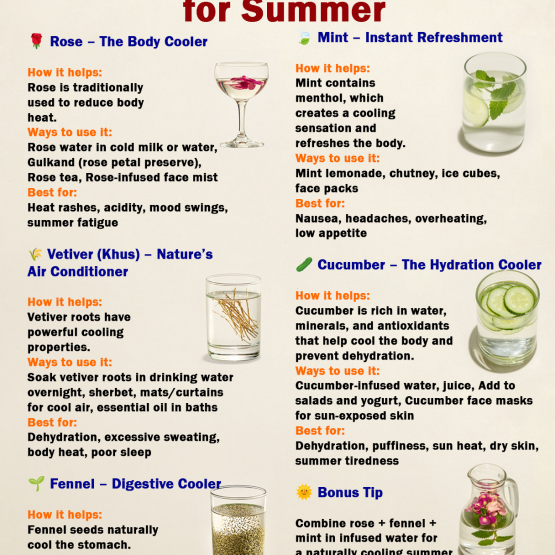 Natural Cooling Remedies for Summer 🌿☀️