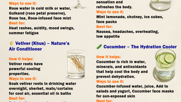Natural Cooling Remedies for Summer 🌿☀️