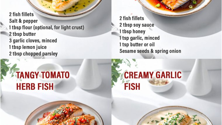 π Easy Fish Recipes with Delicious Sauces