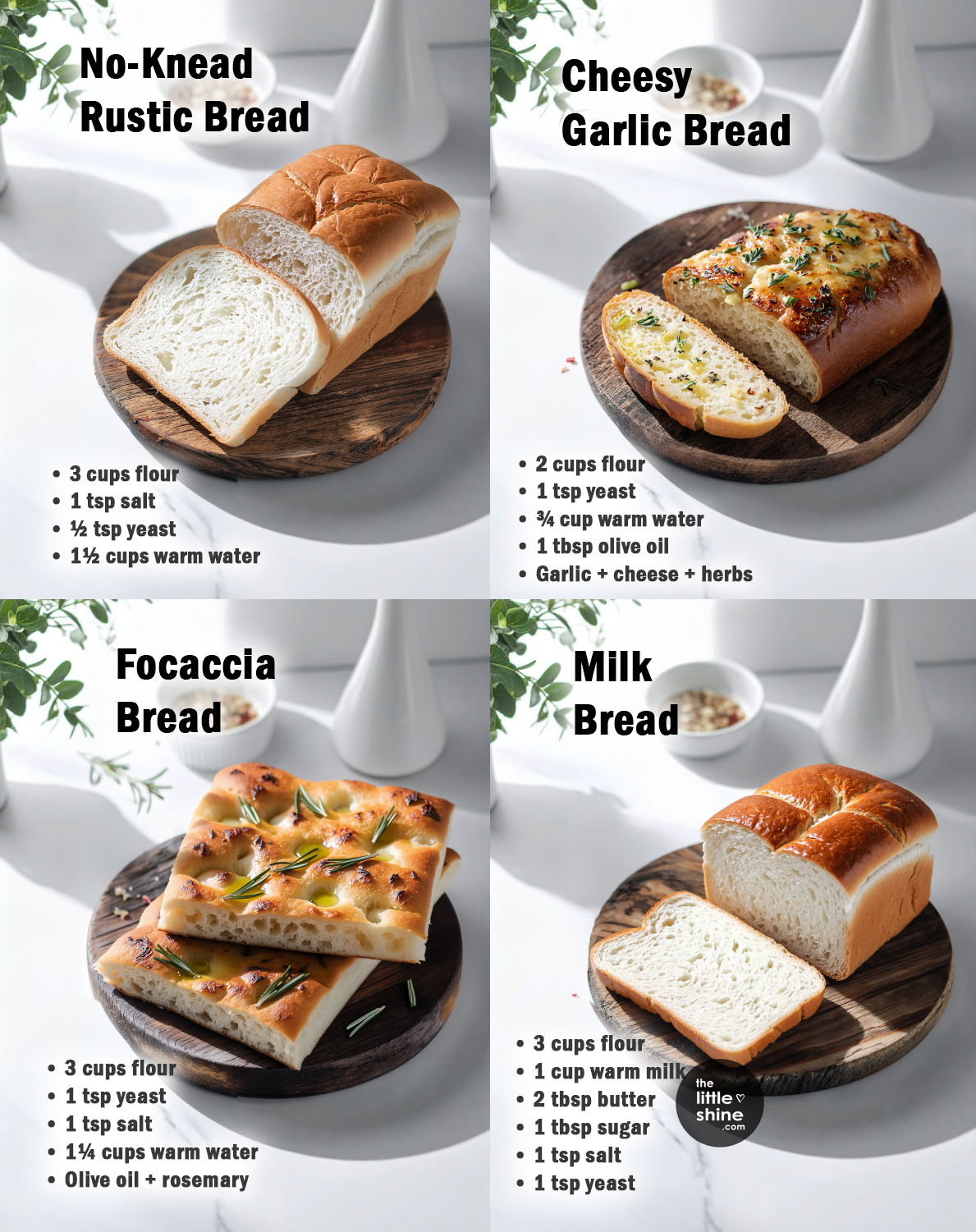 4 Easy Homemade Bread Recipes You’ll Want to Bake Again and Again 🍞