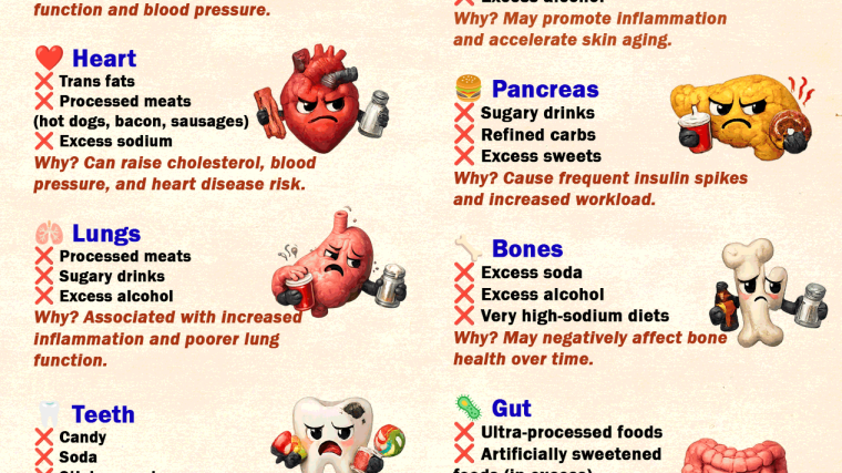 Which Organs Hate Which Foods?