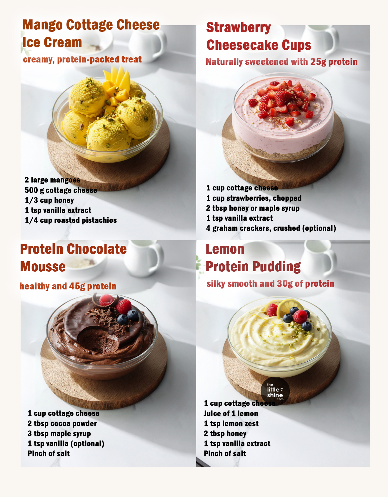 4 High-Protein Cottage Cheese Desserts You Need to Try