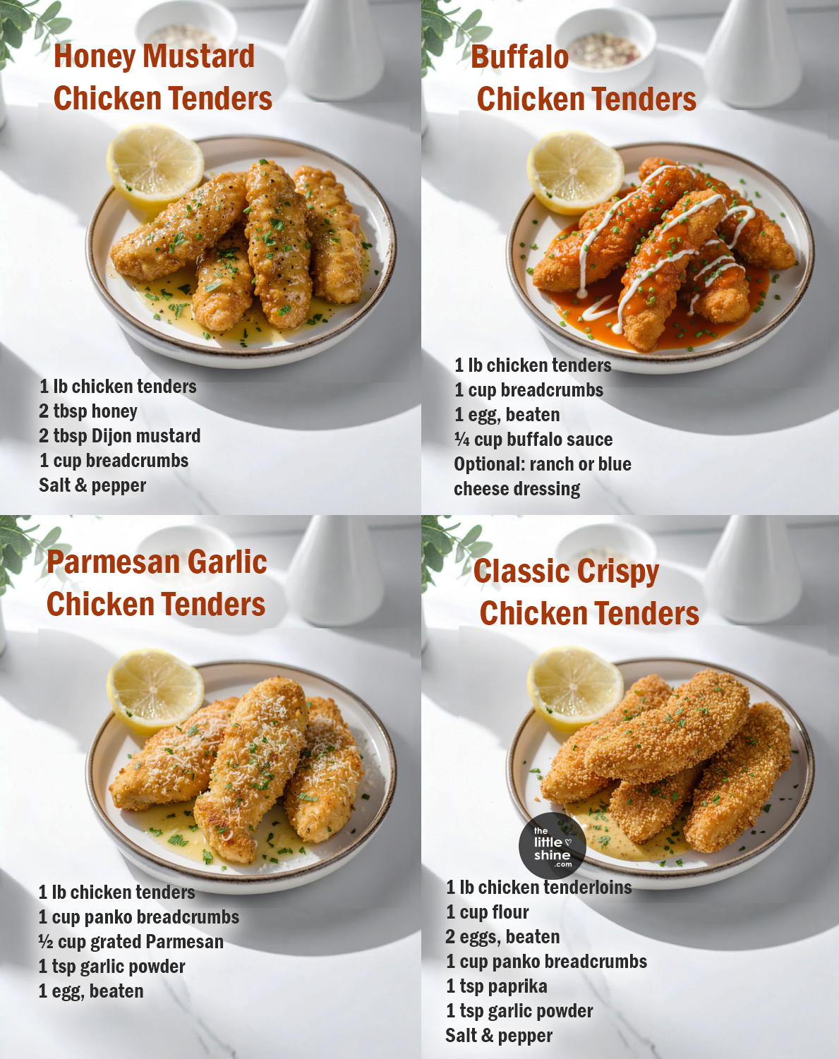 Homemade Chicken Tenders – 4 Easy Recipes