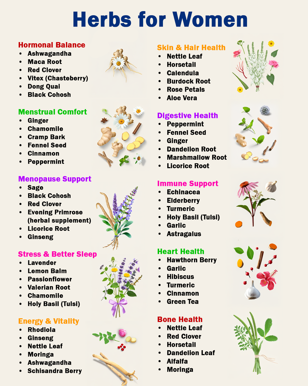 Herbs for Women: Natural Herbs That May Support Every Stage of Women's Health