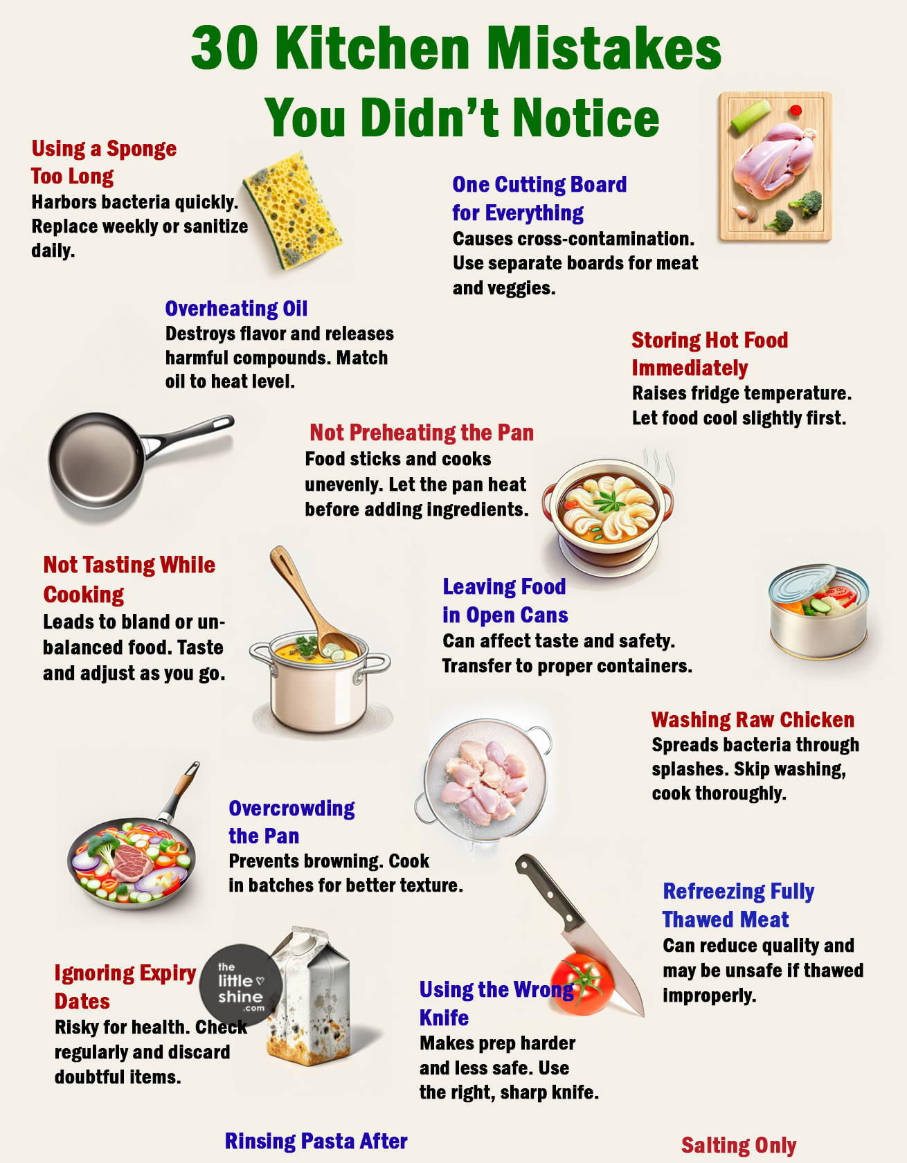 30 Common Kitchen Mistakes You Might Not Realize You're Making
