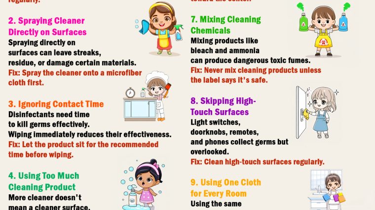 25 Cleaning Mistakes That Make Your Home Dirtier (And How to Avoid Them)