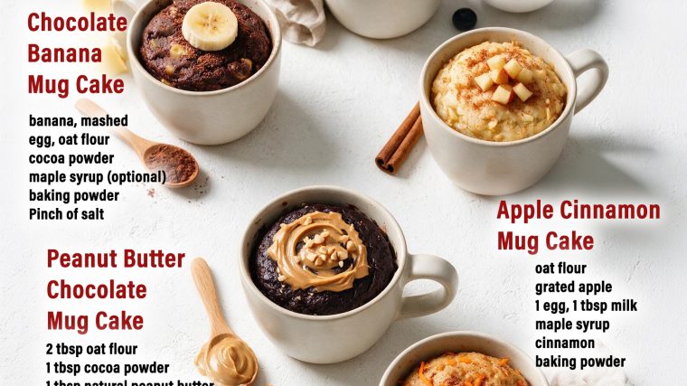 Healthy Mug Cakes in Minutes: 5 Easy High-Protein Recipes Ready in 90 Seconds