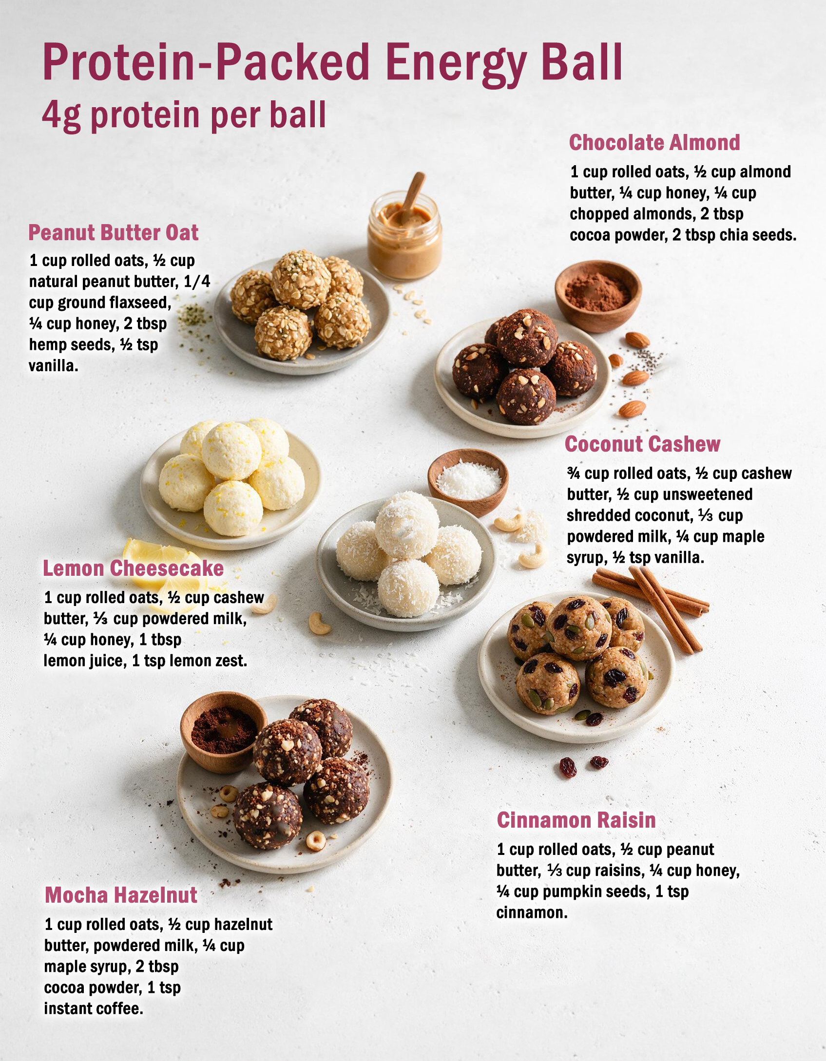 Protein Energy Balls: 6 Easy No-Bake Recipes